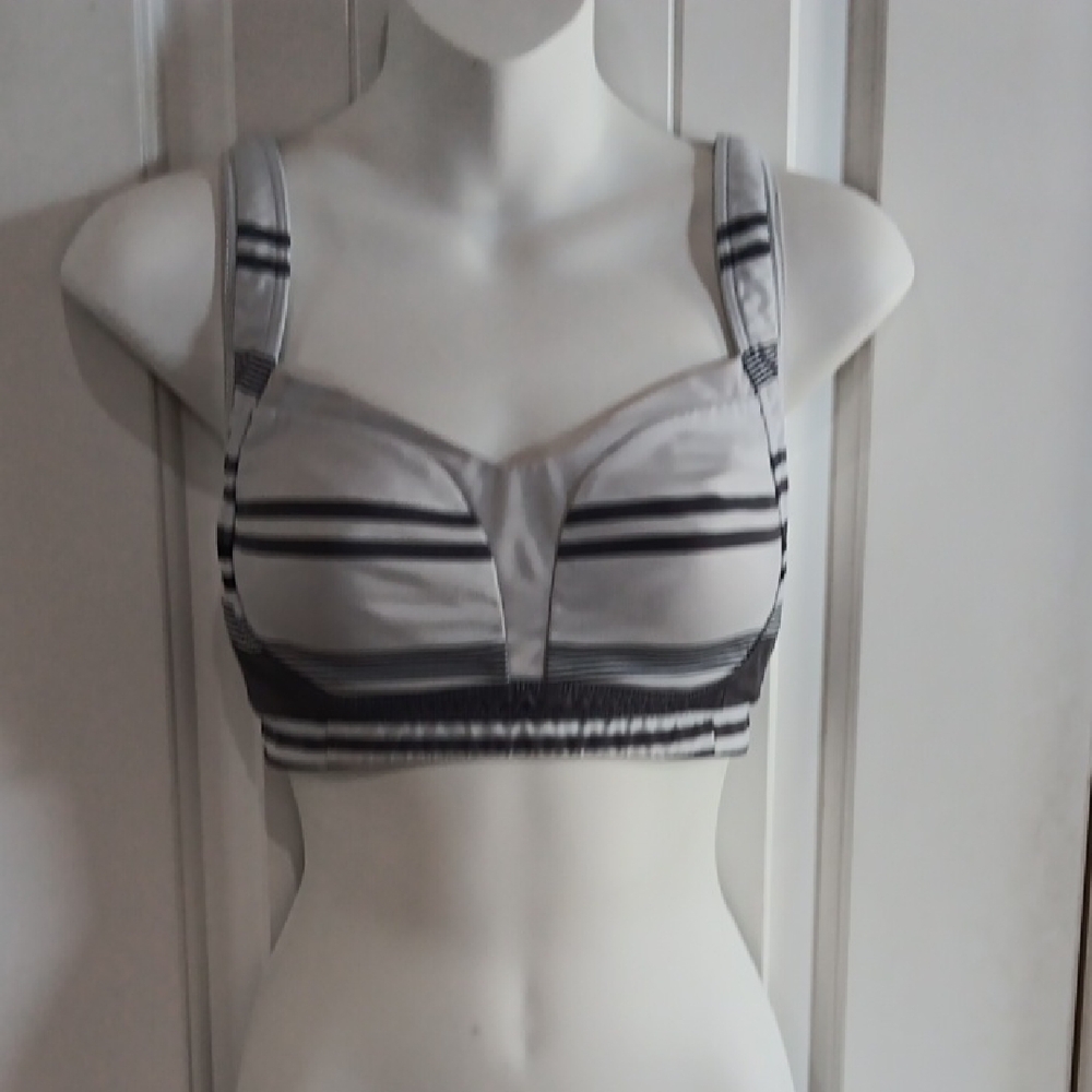Lululemon Athletica Black & Gray Bra with Adjustable Straps